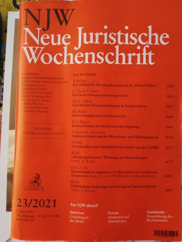 Njw neue juristische - njw,