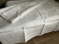 Ältere Damast Tischdecke