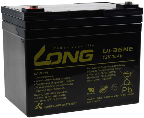 Long bleiakku 36ne 12v 36ah - bleiakku,