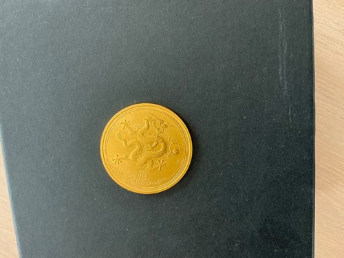 Gold lunar dragon 2012 - gold,