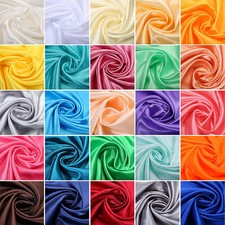 Satin Stoff   Meterware  Dekostoff Kleidung Hochzeit Vorhang Stoffe