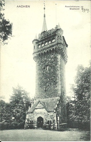 Aachen aussichtsturm im - ak,