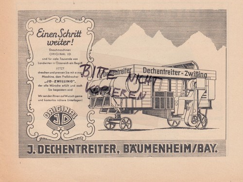 Bäumenheim werbung 1951 - bÄumenheim,,