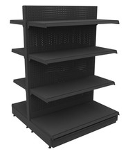 Mittelraumgondel Metallregal Gondelregal Kiosk Regal Tego EDEN 145x100 cm Böden 