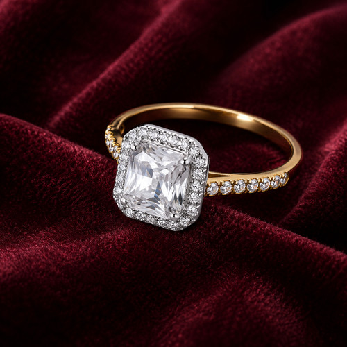 18kt gold smaragdschliff - 18kt,