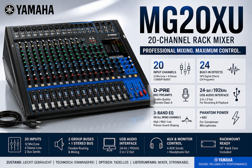 Yamaha mg20xu mischpult - mg20xu,