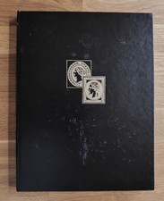 Briefmarkenalbum schwarzes gebraucht 8 Blätter 16 Seiten Leeralbum weiß