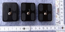 3 Kamera-Schnellwechselplatten, Model PU 50, kompatibel mit ARCA-SWISS, top