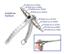 Ø 4,2 bis 23,5mm Rohr Aufweiter Zange 9 stufig Rohraufweiter Rohrdehner