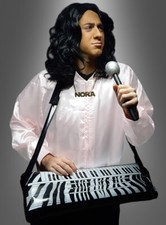 80er Kostüm Set Sänger Thomas für Pop Duo Verkleidung mit NORA Kette 4-Teilig 