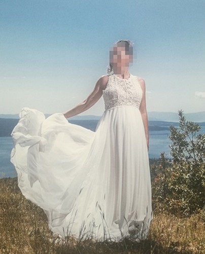 Chiffon brautkleid pronovias - brautkleid,