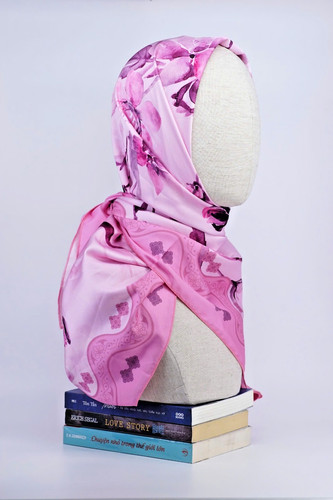 Satin hijab mit - –, nur