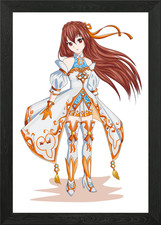 Anime Girl Gerahmtes Wandbild
