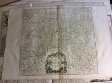 Gouvernement Général de la Guienne Frankreich Kupferstichkarte ca 1750,MAP