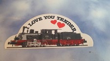 Eisenbahnaufkleber  I love you Tender     Video