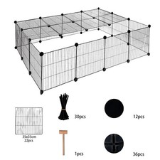 Freigehege Laufstall Laufgitter Metall Kleintier wie Kaninchen Fl12