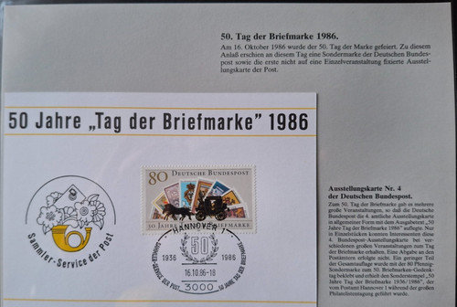 Jahre tag der briefmarke - 50,
