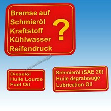 Aufkleber - Satz Aufklebersatz für Holder B 12 Traktor Schlepper 60135812