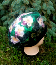 Damen filz blumen barett - damen,