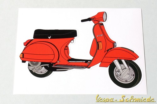 Vespa dekor aufkleber - vespa,