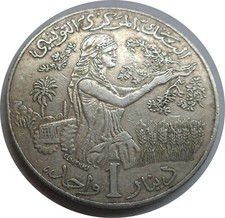 Tunesien 1  Dinar 1988 ## 2