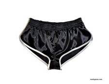 racer Shorts L Nylonsatin Sprintershorts wetlook gay shiny Glanzshorts polyamid