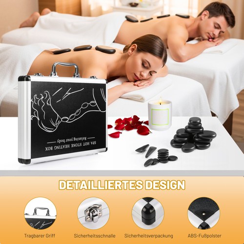 Massagesteine set teilig - set, 22-teilig