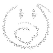 4 Stück Brautschmuck Set