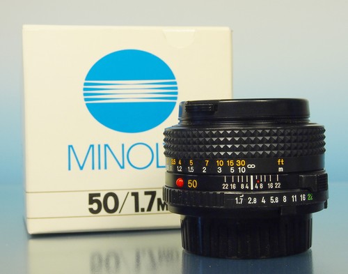 Minolta 50mm objektiv lens - objektiv,