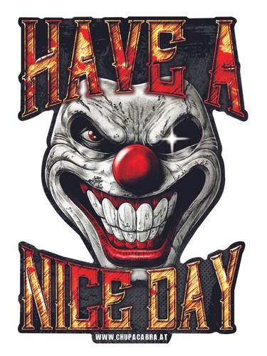 Aufkleber sticker freaky - aufkleber, clown