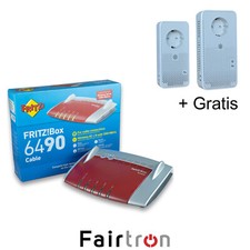 FRITZ!Box 6490 Cable Kabel Router inkl. Powerline Set