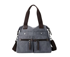 Damen Umhängetasche Handtasche Schultertasche Canvas Segeltuch mit Handgriff Ant