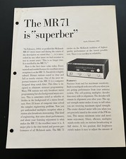 McIntosh MR71 Tuner AUDIO 1974