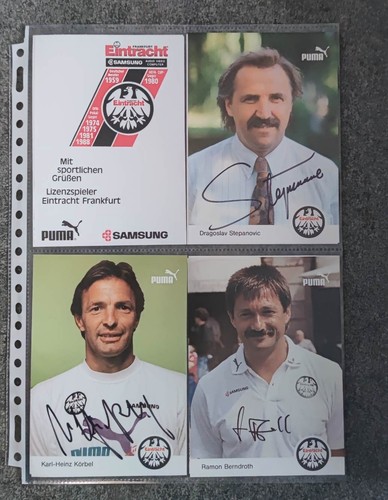 Autogrammkarten eintracht - 28,