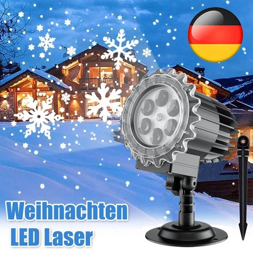 Led schneeflocken projektor - schneeflocken,