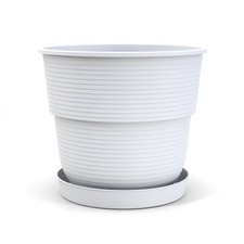 Blumentopf mit Untersetzer