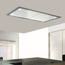 Baumann Carina 120 Deckenhaube 120 cm Weiß Weißglas Dunstabzugshaube 1000m³/h