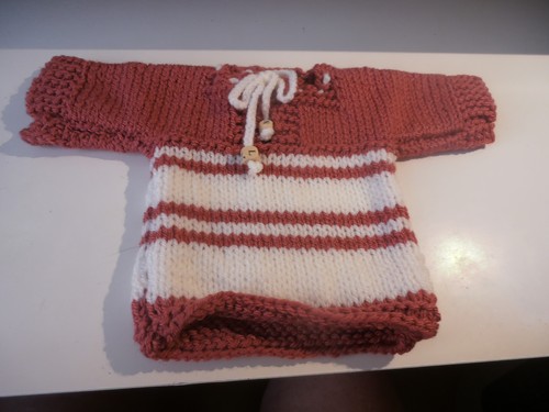 Puppenpullover mit mütze - puppenpullover,
