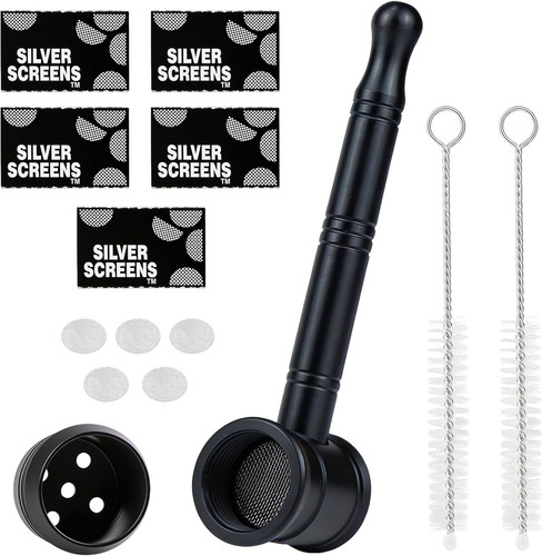 Tragbare metall pfeife set - metall, mit