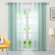 2er Set Gardinen Farbverlauf