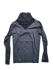 grin and bear Longsleeve, Grau, Herren, Größe S