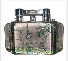 EIN SELTENES VINTAGE HALBES RIESIGES DUNHILL AQUARIUM TISCHFEUERZEUG UM 50er JAHRE