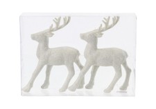 2 Hirsch Rentier Figuren