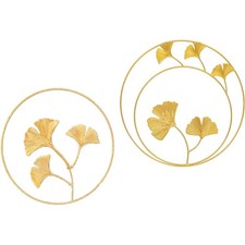 Metall Ginkgoblatt Wanddeko