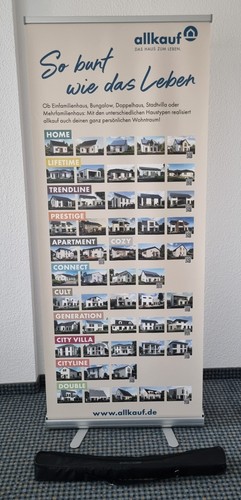 Allkauf haus roll banner - roll, up