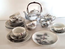 Teegeschirr Japan Porzellan 6 Gedecke Kanne Kännchen Zuckerdose