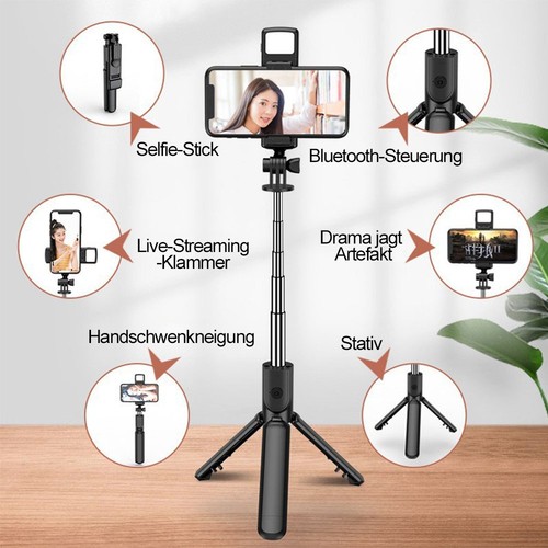 Bluetooth selfie stick stativ - bluetooth,