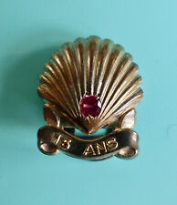 Cartier Schmuck Knopfleiste VERMEIL ET RUBIS Jakobsmuschel Shell 15 Jahre