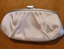Brauttasche; Abendtasche; cremeweiß; NEU; Clutch; Tasche; Silberfarbene  Details