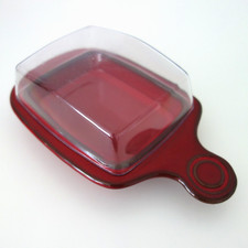 Rastal Studio Butterdose Keramik rot 70er Vintage